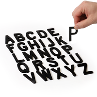 Die-Cut Magnetic Letters Set 2 Inch Tall Black