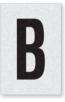 Engineer Grade Vinyl Numbers Letters Black on white B