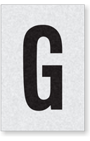 Engineer Grade Vinyl Numbers Letters Black on white G