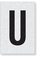 Engineer Grade Vinyl Numbers Letters Black on white U