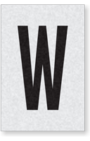 Engineer Grade Vinyl Numbers Letters Black on white W