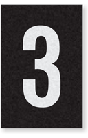 Engineer Grade Vinyl Numbers Letters White on black 3
