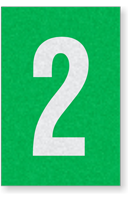 Engineer Grade Vinyl Numbers Letters White on green 2