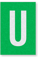 Engineer Grade Vinyl Numbers Letters White on green U