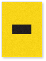 Engineer Grade Vinyl Numbers 1.5" Character Black on yellow Dash