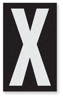 Engineer Grade Vinyl Numbers 2.5" Character White on black X