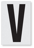 Engineer Grade Vinyl Numbers 3.75" Character Black on white V