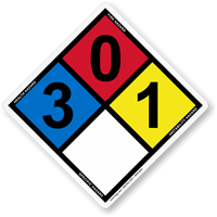 NFPA 704 Hazmat Safety Sign