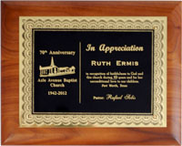 Custom Certificate Wooden Award Plaque