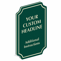 Add Custom Headline And Instructions PermaCarve Sign