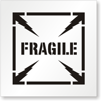 Fragile Floor Stencil