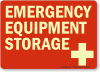 Emergency Equipment Storage (with graphic)
