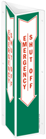 Emergency Shut Off Projecting Sign