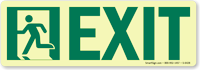 GlowSmart™ Directional Exit Sign, Left Sign