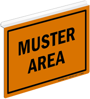 Muster Area Z-Projecting Sign
