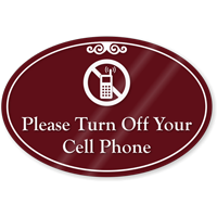 Please Turn Off Your Cell Phones ShowCase Sign