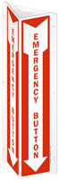 Projecting Emergency Button Sign
