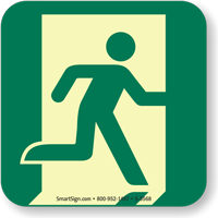 GlowSmart™ Running Man, Emergency Exit Right