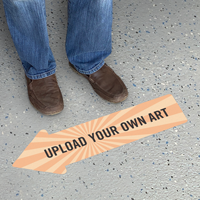Upload Your Own Art Custom Arrow SlipSafe Floor Sign