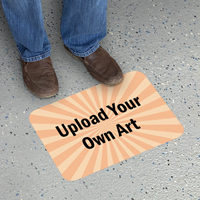 Upload Your Own Art Custom Rectangle SlipSafe Floor Sign