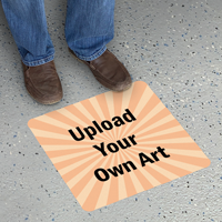 Upload Your Own Art Custom Square SlipSafe Floor Sign