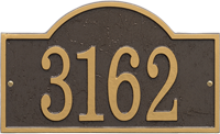 Fast And Easy Arch House Number Plaque