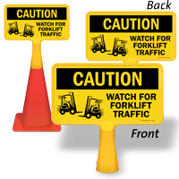 Watch For Forklift Traffic Caution Sign