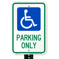 Handicapped Parking Only Signs