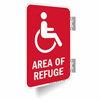 Area Of Refuge Double Sided Metal Sign