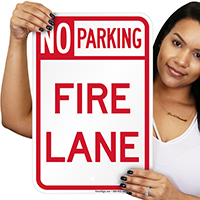 Delaware Fire Lane No Parking Sign