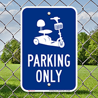 Electric Cart Parking Only Sign