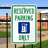 EV Reserved Parking Sign