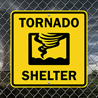 Emergency Shelter Tornado Sign