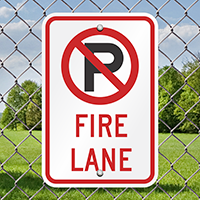 Fire Lane Sign (no parking symbol)