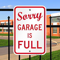 Sorry, Garage is Full