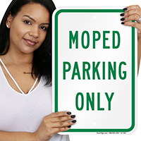 MOPED PARKING ONLY Sign