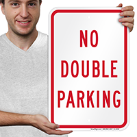 NO DOUBLE PARKING Sign