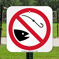 No Fishing Symbol Sign