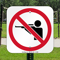 No Hunting Symbol Sign