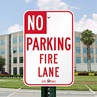NO Parking Sign - Designated Fire Lane Area