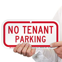 No Tenant Parking Supplemental Parking Sign