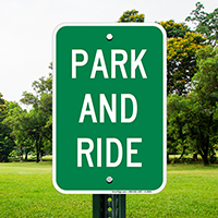 PARK AND RIDE Sign