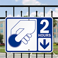 2 Hour Pay Parking Sign with Symbol