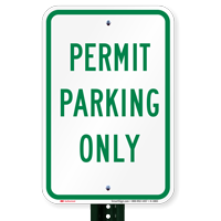 PERMIT PARKING ONLY Sign