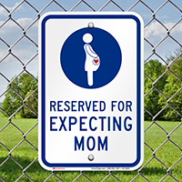 Reserved For Expecting Mom Sign With Graphic