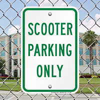 SCOOTER PARKING ONLY Sign