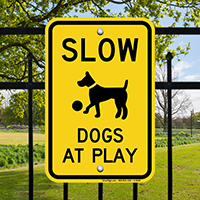 Slow Dogs Play Sign