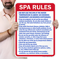 Spa Rules Sign