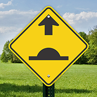 Speed Bump Ahead Graphic Signs