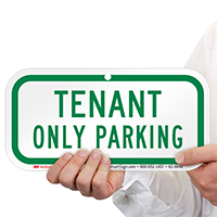 Tenant Only Parking Supplemental Parking Sign